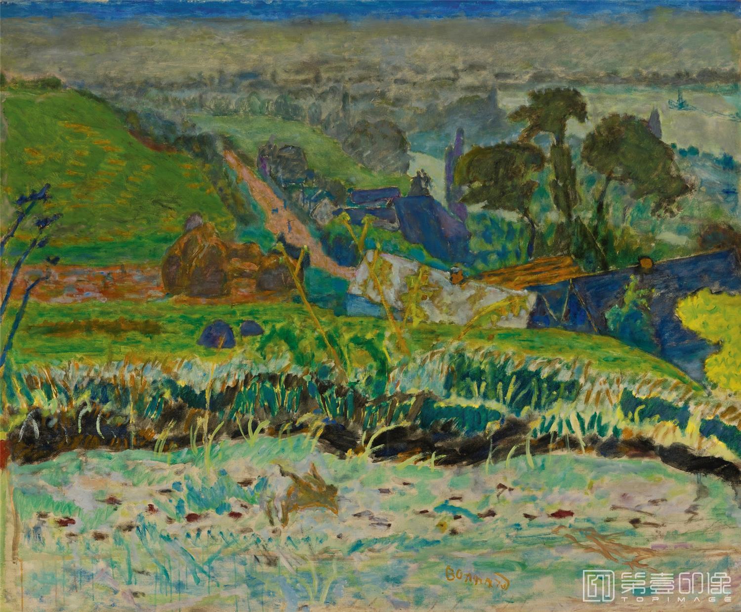 油画-MATINÉE D’AUTOMNE (LA GRANDE VUE DE VERNON)